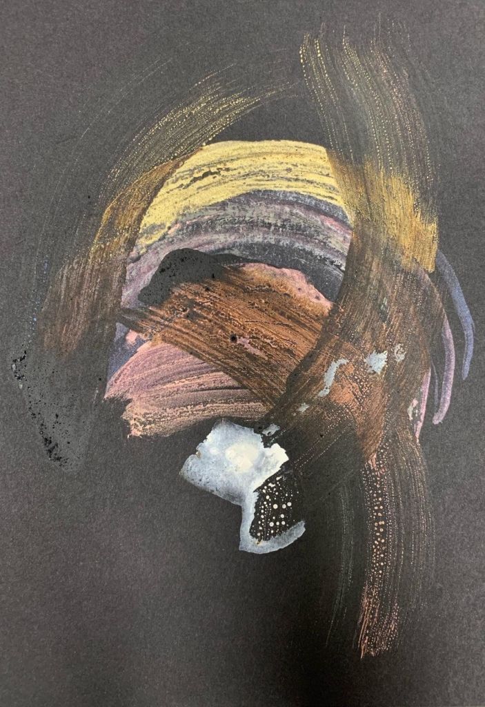 l-v-9.jpg	Work on paper 'L., v. 9', 2024, inks, watercolors and varnish on Clairefontaine Noir 250 g, 21 × 14.8 cm	L., v. 9, 2024. Inks, contrast watercolors and graphic varnish on Clairefontaine Noir 250 g, 21 × 14.8 cm